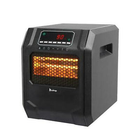 Portable Electric Infrared Space Heater 1500W 12H Timer Remote Control Indoor
