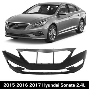 Primed Front Bumper Cover for 2015-2017 Hyundai Sonata 2.4L 86511C2000 HY1000205