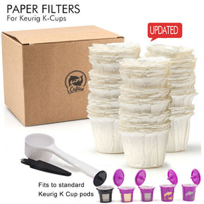 1-300pcs Disposable Paper Filters Cups Replacement K-Cup Filters Coffee Capsule / QTY 100PCS/SET