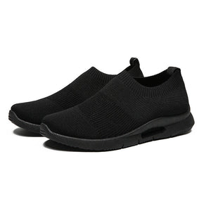 Men's Running Shoes Outdoor Breathable Slip-on Jogging Tennis Sneakers Gym US / color All Black / size US10/EU44