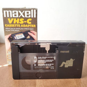 Maxell VHS-C Video Cassette Adapter - Watch Your VHS-C Tapes in Your VHS Player