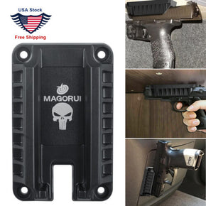 Gun Magnet Mount Magnetic Pistol Holder Holster Concealed For Car Bed Under Desk