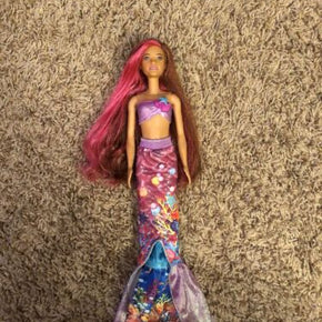 Barbie Dolphin Magic Transforming Tail To Dress Isla Doll Mermaid EUC