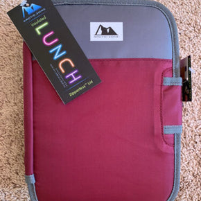 NEW Arctic zone Zipperless  lunch box Maroon/Gray