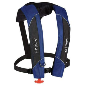 Onyx A/M 24 Automatic/Manual Inflatable PFD Blue #132000-500-004-15