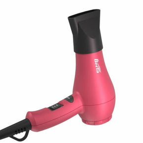 BERTA 1000 Watts Mini Hair Dryer Ceramic Ionic Travel Blow Dryer Pink