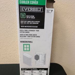 New Polyester Window/Wall Evaporative Cooler Cover by Everbilt, Brown FREE SHIP