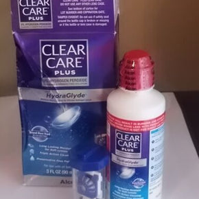 CLEAR CARE Plus  HydraGlyde Solution For Soft Lenses 3 oz 07/2023 OPEN BOX