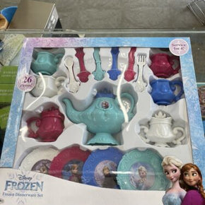 Disney Frozen 26 Piece Dinnerware Tea Set Services 4