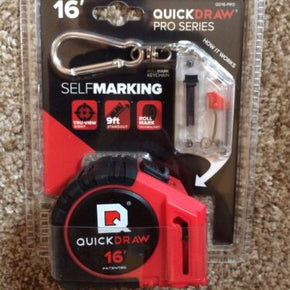 QuickDraw QD16-PRO 16' Self Marking Tape Measure, New, Free Shipping to US48!