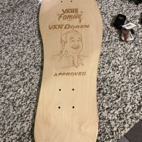 Vans Family Steve Van Doren Skateboard Deck *RARE* 28 inch Long 9inch Wide SHOE