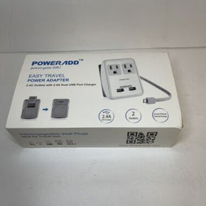 Poweradd Easy Travel Power Adapter UK/US/AU/EU/JP Wall Plugs - New In Box