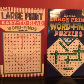 NEW Large Print Word Find Search Puzzle Books Set of 2 Paperback by Kappa