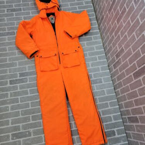 NORTHWEST TERRITORY Hunting Snowmobiling Blaze ORANGE Insulated Coveralls Medium