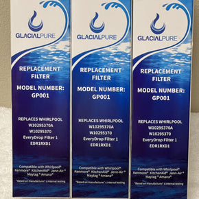 LOT OF 3 Glacial Pure Refrigerator Replacement Filter GP001 FILTER1 NEW SEALED