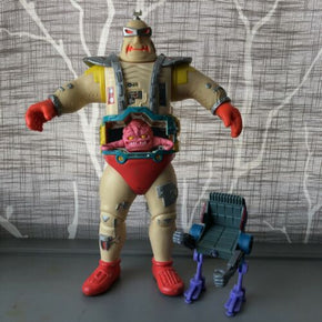 TMNT Ninja Turtles 1991 Vintage 11" Krang Brain with Android Body and Chair