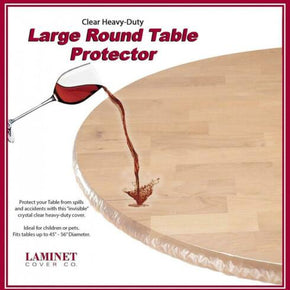 LAMINET Large - Fits Tables up to 45"-56" Diameter, Elastic Edge Table Cover