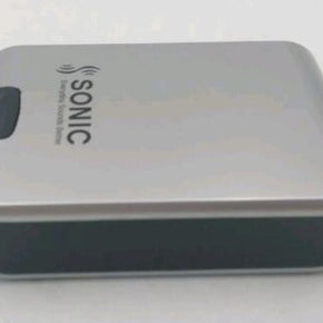 2 x Hardcover Hearing Aid Case Sonic ~ Silver/Black ~ 3.5" x "2 x 1" ~ New