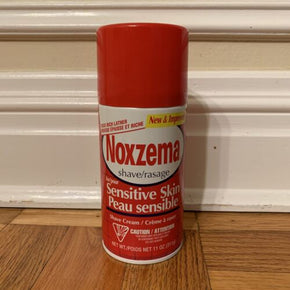 Noxzema Medicated Shave Cream for Sensitive Skin Red Can 11 oz Discontinued