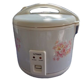 Tiger JNP-1800 10-Cup Rice Cooker and Warmer in Floral White