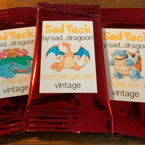 Sad Pack Custom Pokemon All Vintage 11 Booster Card Custom Pack!