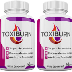 (2 Pack) Toxiburn Weight Loss Pills Advanced Diet Supplements Loss Keto Burn