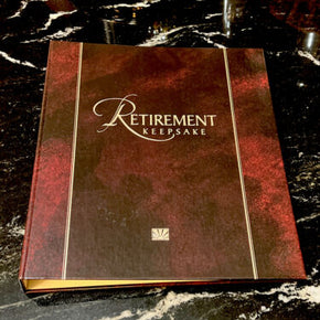 Hallmark RETIREMENT gift KEEPSAKE Album includes  8 create your own album pages