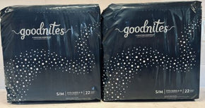 Good Nites Goodnites Bedtime Underwear Unisex S/M 44 Count (2 packs of 22)