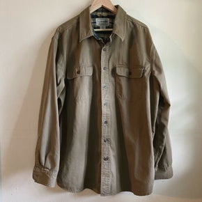 L.L. Bean Hurricane Flannel Lined Shirt / Chore Jacket Size XL