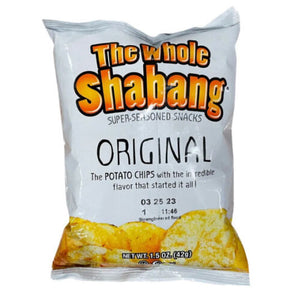 THE WHOLE SHABANG ORIGINAL POTATO CHIPS (12 BAGS) 1.5 Oz - PACK! FREE SHIPPING!