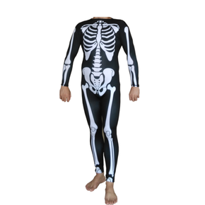 Donnie Darko Skeleton Suit Adult Costume Karate Kid Cobra Kai Movie Bone Spandex / Size Adult Medium