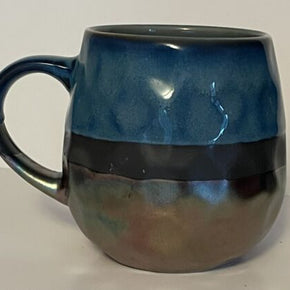 Roscher Stoneware Metallic Coffee Mug Iridescent Cup