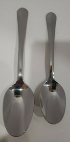 HAMPTON FORGE TOMODACHI *MARGUERITE HAMMERED* FLATWARE SPOON AND TEASPOON SET