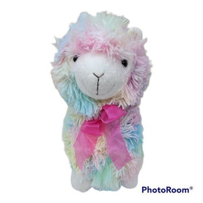 Plush Dan Dee Collectors choice RAINBOW LLAMA 14 inch Alpaca Stuffed Animal Toy