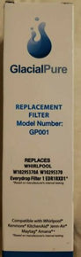 New Glacial Pure Replacement Filter Water & Ice Model GP001 W10295370A W10295370