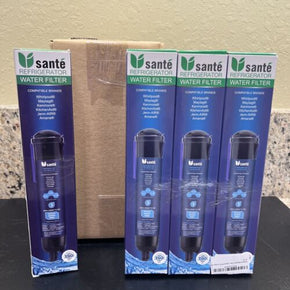 4 Pack Sante Model 3 Refrigerator Replacement Water Filter Fits Kenmore 46-9020