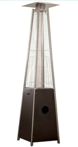 Hiland Bronze Glass Tube Patio Heater, HLDS01-GTHG 87Inch Hammered Bronze