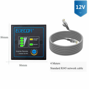 EDECOA Remote controller RJ45 4 meters long for EDECOA 12V inverter only