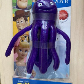 Disney Pixar Toy Story Stretch Purple Glitter Octopus 7.5" Flexible Figure RARE!