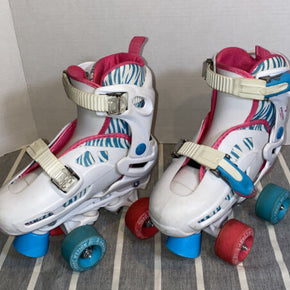 Roller Derby 2 in 1 Girls Adjustable Size 12 13 1 2 Falcon GTX Quad Combo Skates