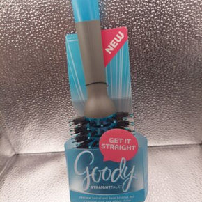 Goody Straight Talk Round Hair Brush Blue and Grey New in Packaging