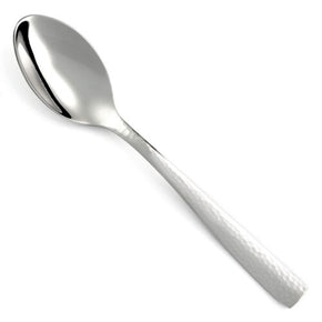 Hampton Forge Tomodachi CAROLINA Stainless 18/10 Hammered Glossy CHOICE Flatware / Piece Teaspoon 7"