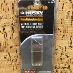 Husky Medium Utility Knife Replacement blades Lot Of 5 New