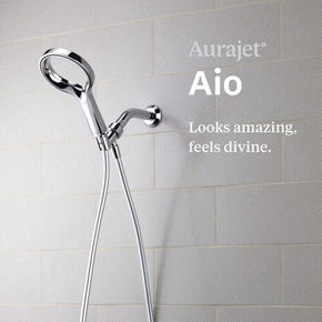 New! Methven Aio Handset Shower Head with Hose and Wall Bracket Chrome