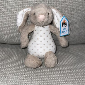 Rare Jellycat Starry Bashful Bunny Rattle Soft Plush Toy Retired New With Tags