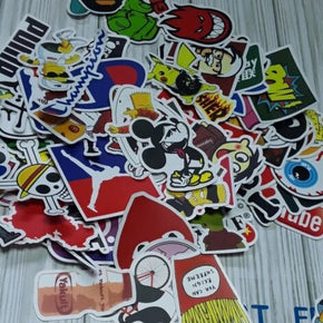 100 Random Skateboard Stickers bomb Laptop Luggage Decals Dope Sticker