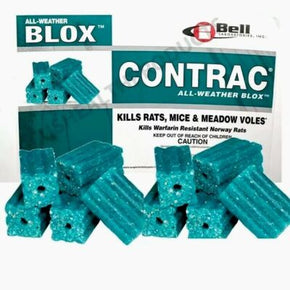 10pc CONTRAC BLOX All Weather Rat Poison Mice Mouse Bait Station