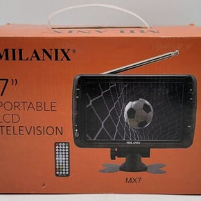 Milanix MX7 Black 7 Inch Widescreen Portable LCD Color Digital Television