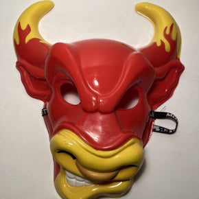 Monster Jam - El Toro Loco Bull Face Mask - Red Yellow Plastic - Monster Truck