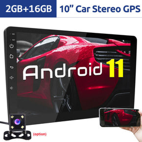 Android 11 Car Stereo 10.1" 2 Din MP5 Player Touch Screen Radio GPS Navi WIFI FM